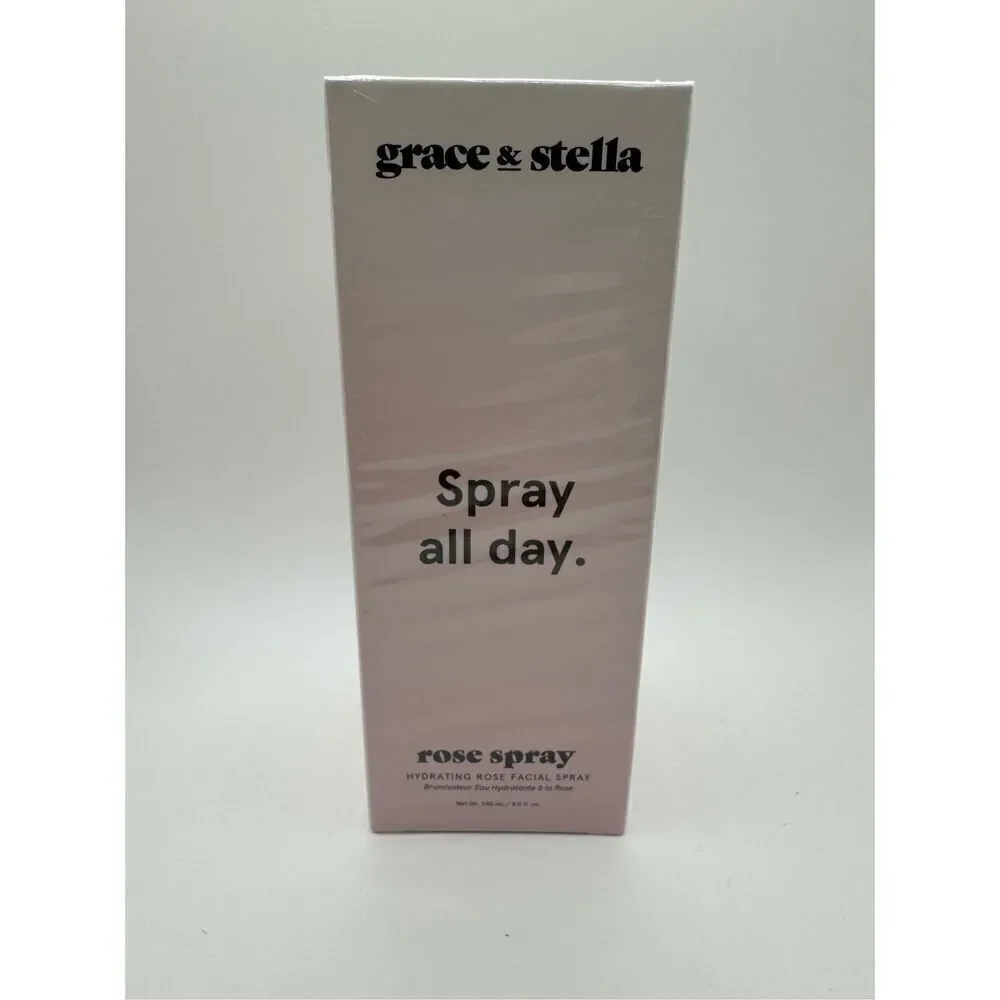 grace & stella spray all day rose spray facial mist new sealed 8 oz